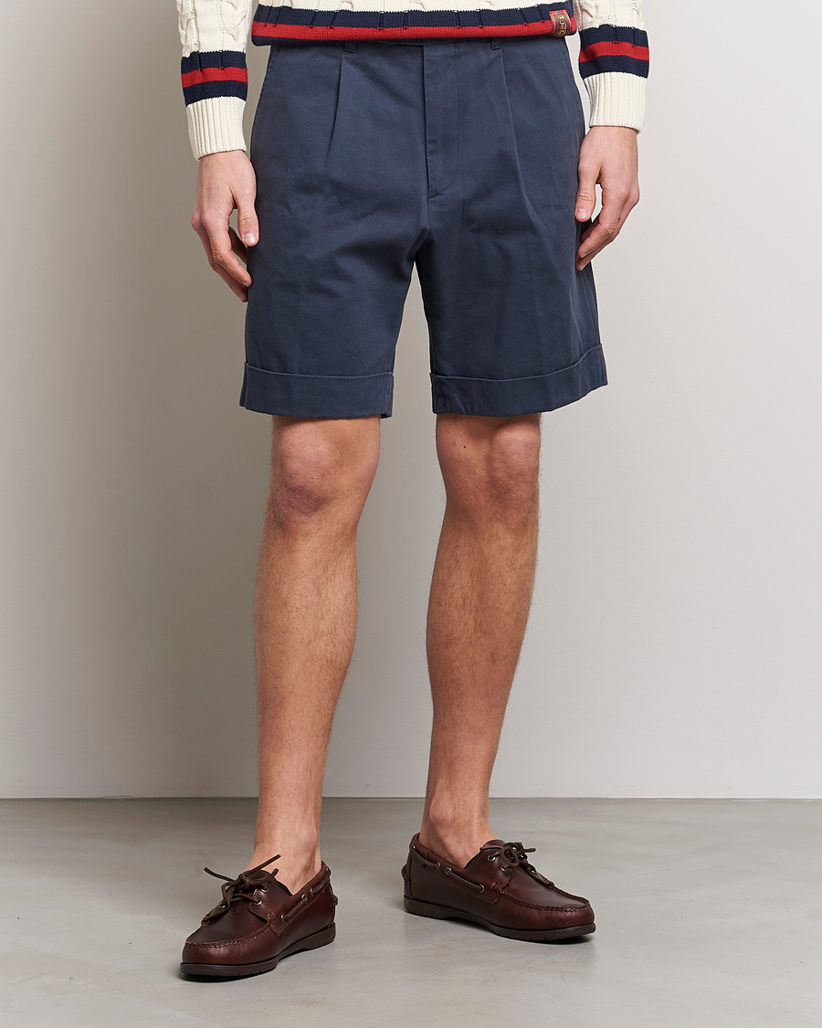 Herre | Shorts | Baracuta | Gabardine Chino Shorts Navy