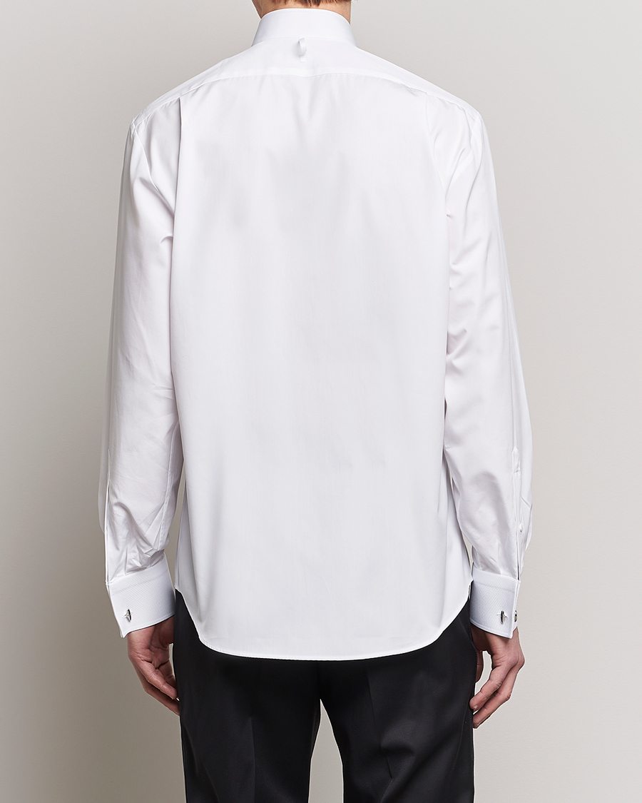 Herre | Skjorter | Stenströms | Fitted Body Stand Up Collar Evening Shirt White