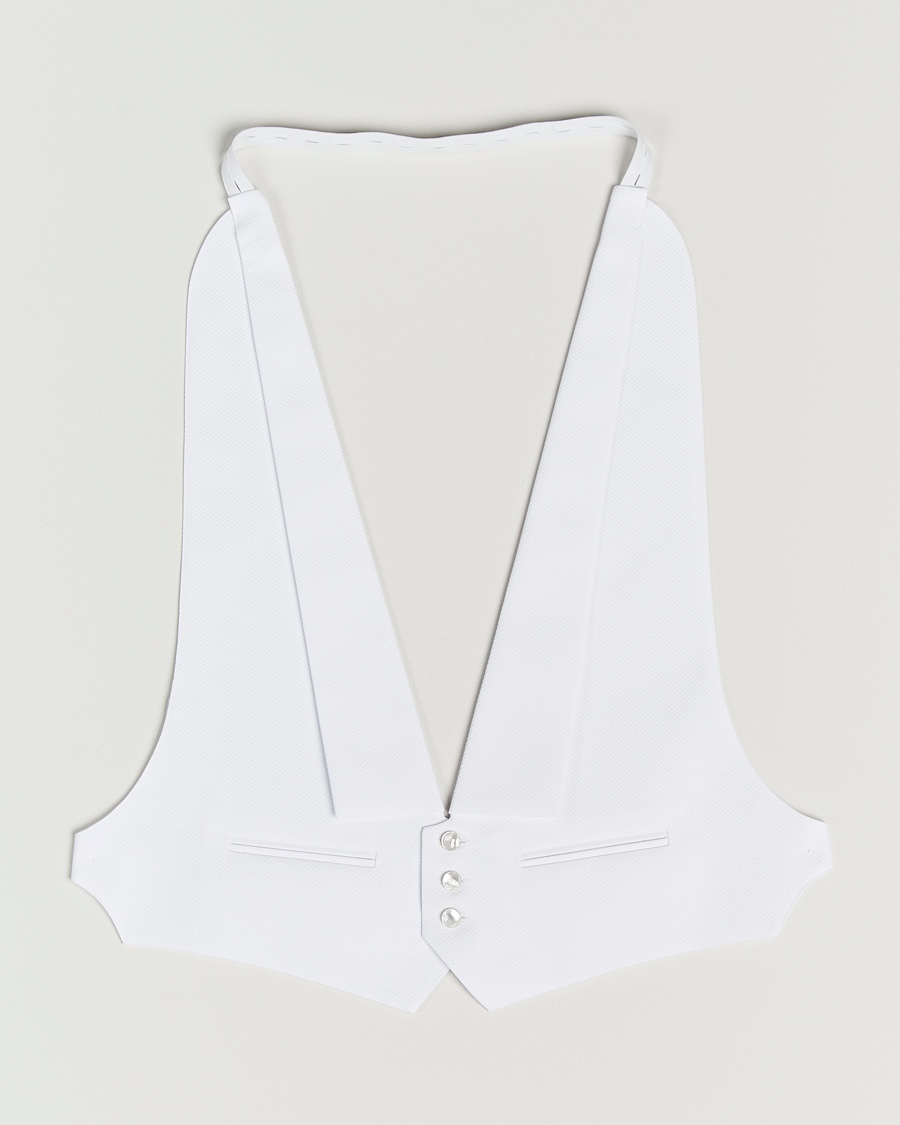 Herre | Skjorter | Stenströms | Extra Long Evening Waistcoat White