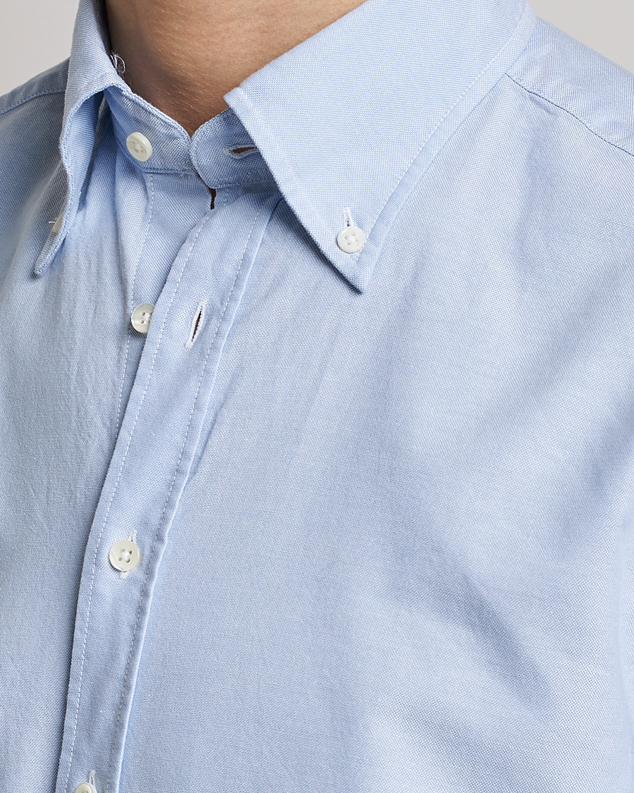 Herre | Skjorter | Stenströms | Fitted Body Oxford Shirt Light Blue