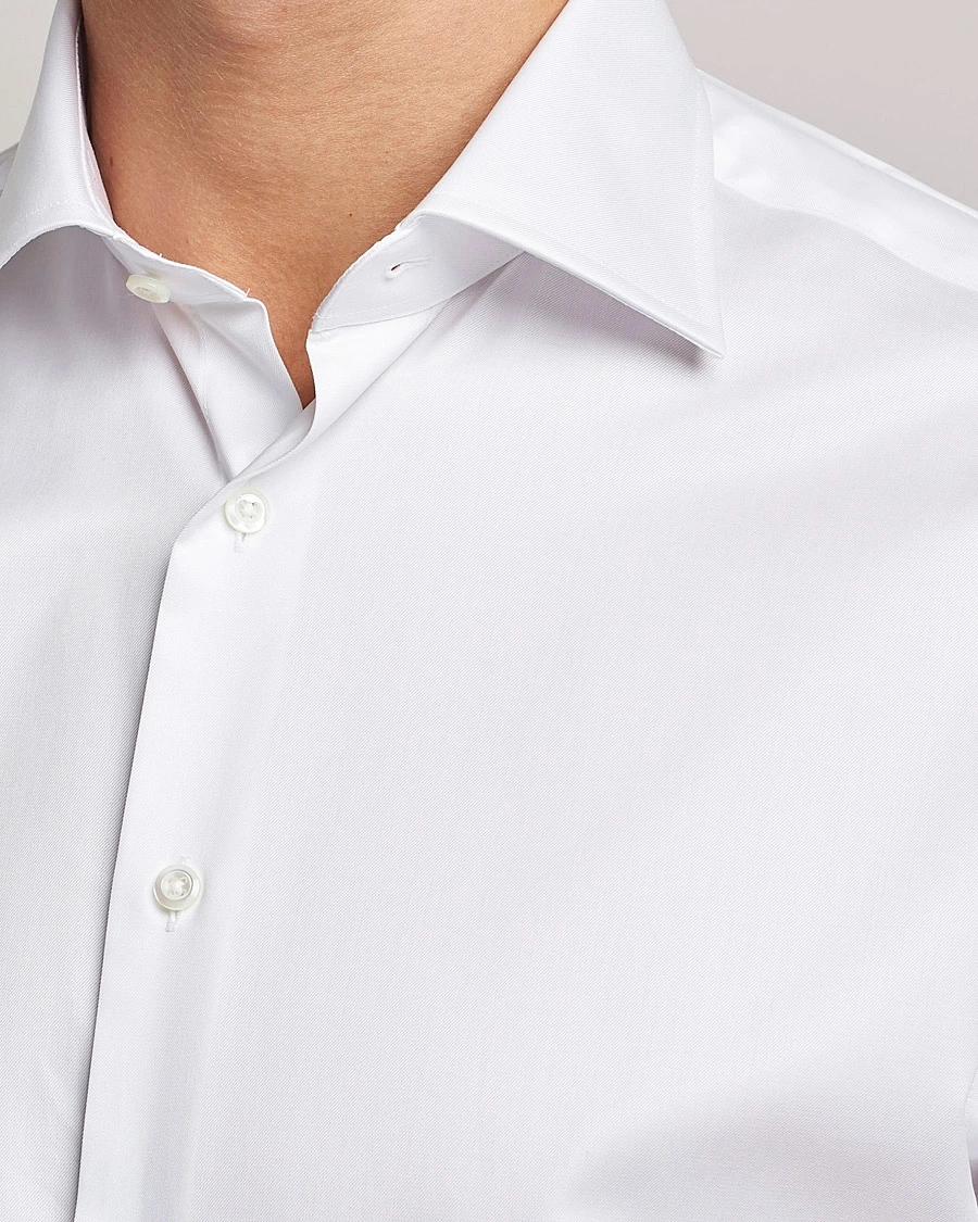 Herre | Stenströms | Stenströms | Fitted Body X-Long Sleeve Shirt White