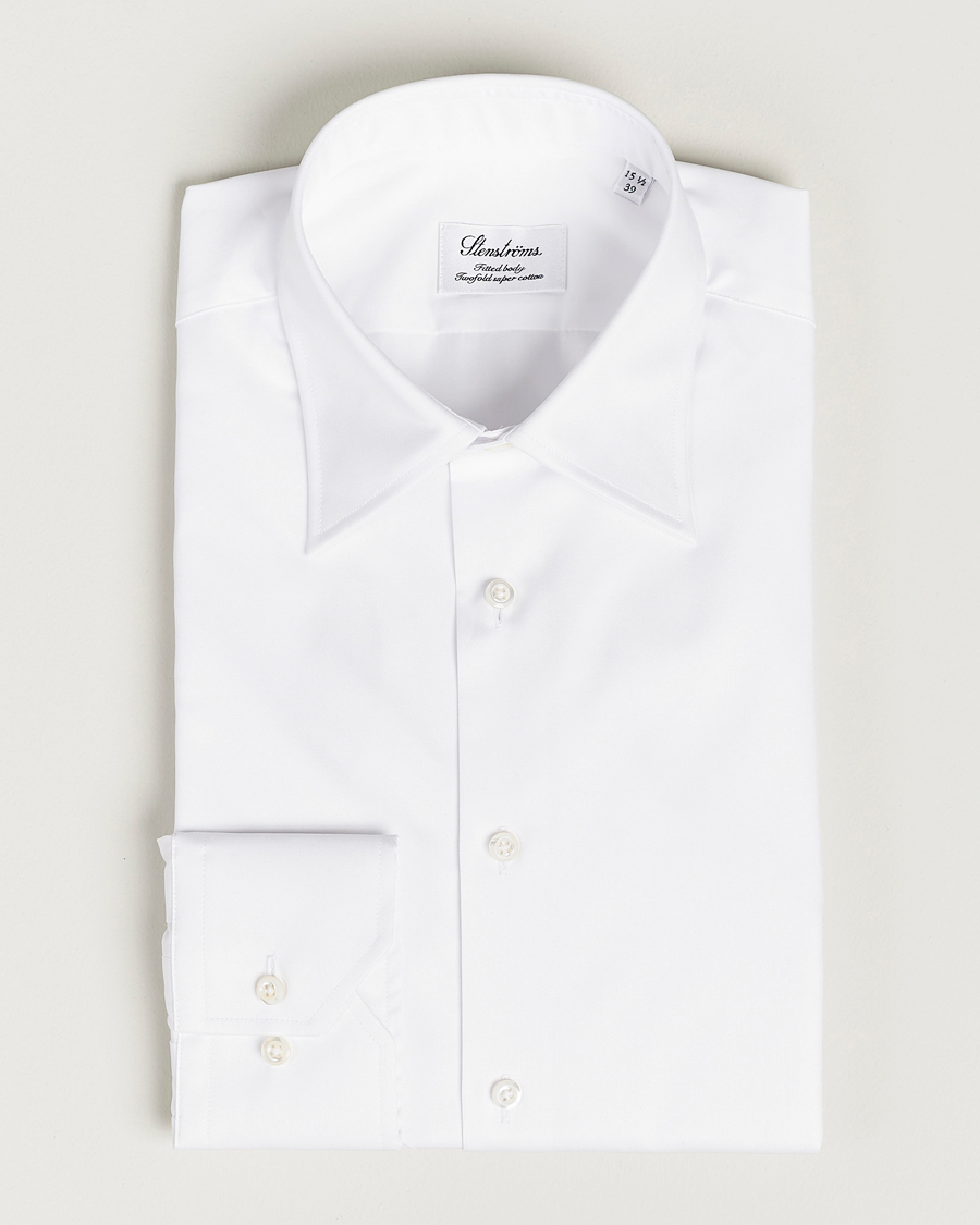 Herre |  | Stenströms | Fitted Body Kent Collar Shirt White