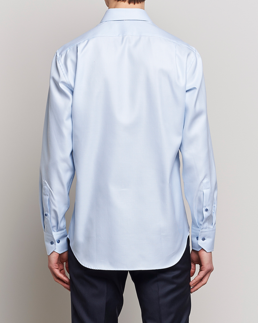 Herre | Skjorter | Stenströms | Fitted Body Contrast Shirt Light Blue