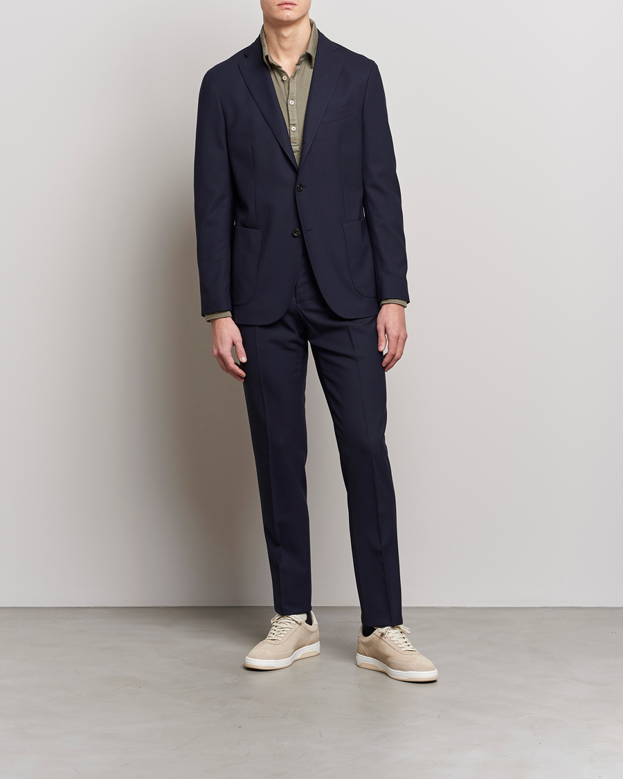 Herre |  | Boglioli | K Jacket Wool Suit Navy