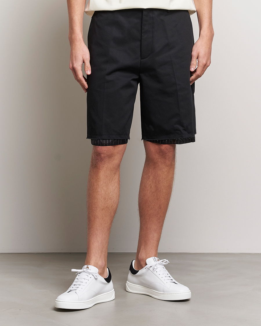 Herre | Shorts | Lanvin | Raw Edge Tailored Shorts Black