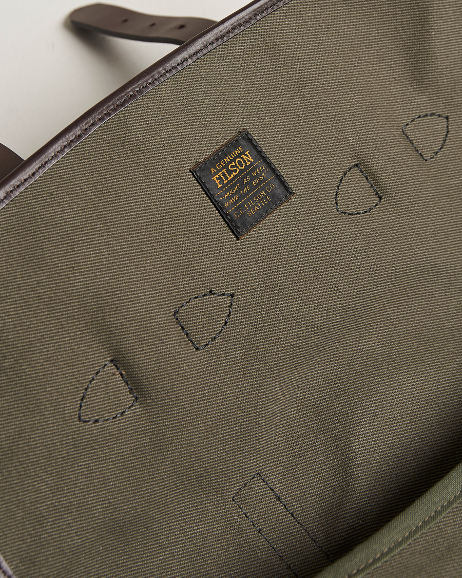 Herre | Filson Rugged Twill Medium Field Bag Otter Green | Filson | Rugged Twill Medium Field Bag Otter Green