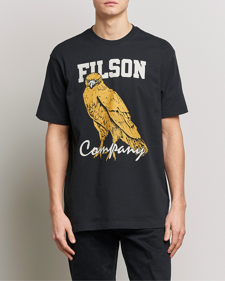 Herre | Svarte t-skjorter | Filson | Pioneer Graphic T-Shirt Black