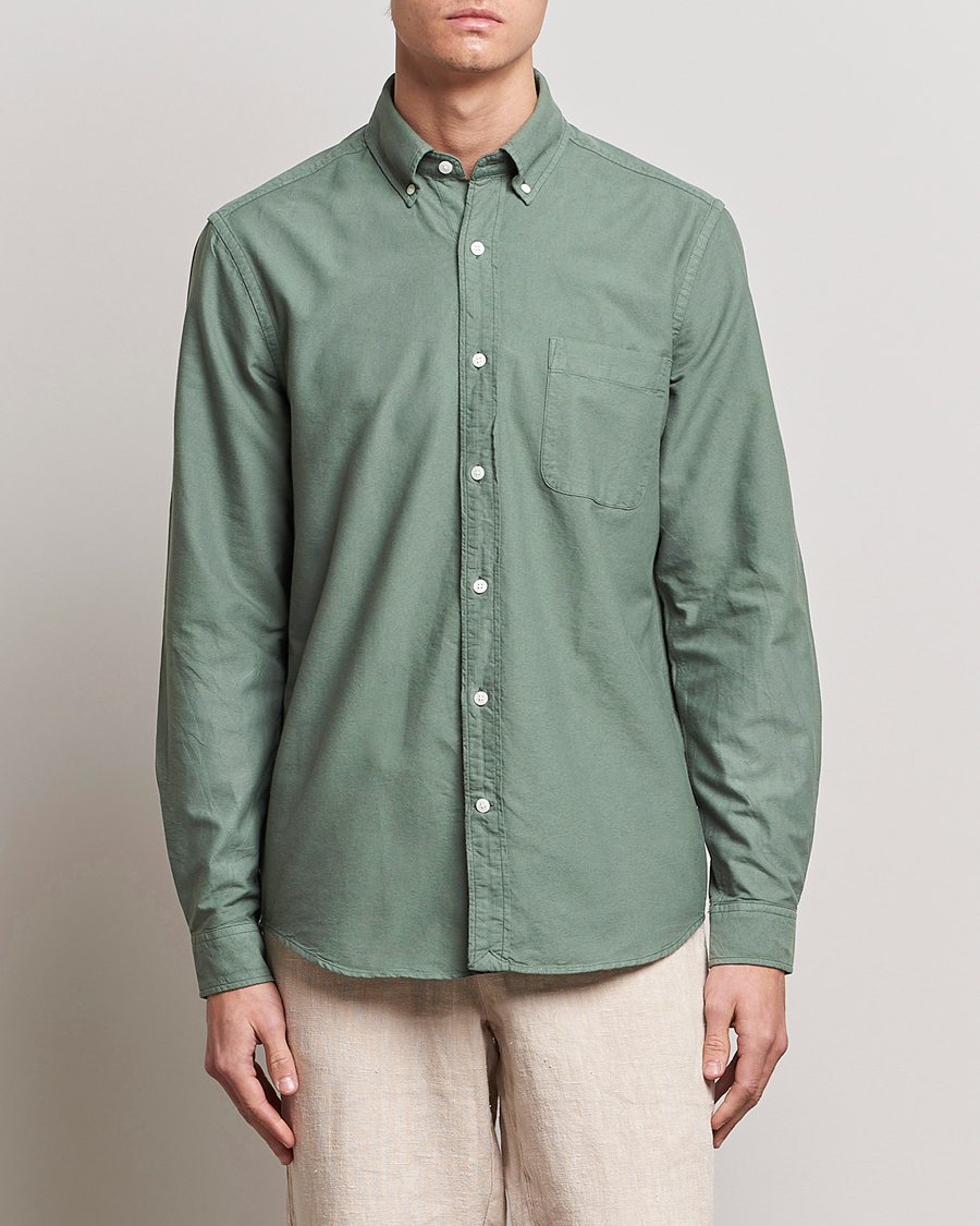 Herre |  | A Day's March | Moorgate Dyed Oxford Shirt Dusty Green