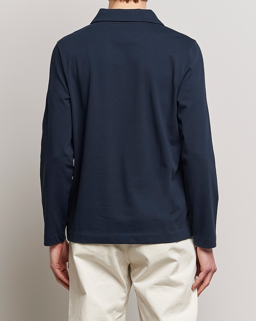 Herre | Gensere | A Day's March | Branford Long Sleeve Jersey Polo Navy