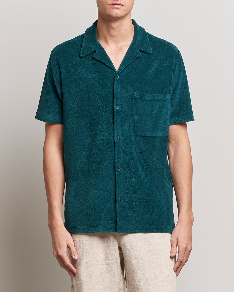 Herre | A Day's March | A Day's March | Yamu Short Sleeve Terry Shirt Teal