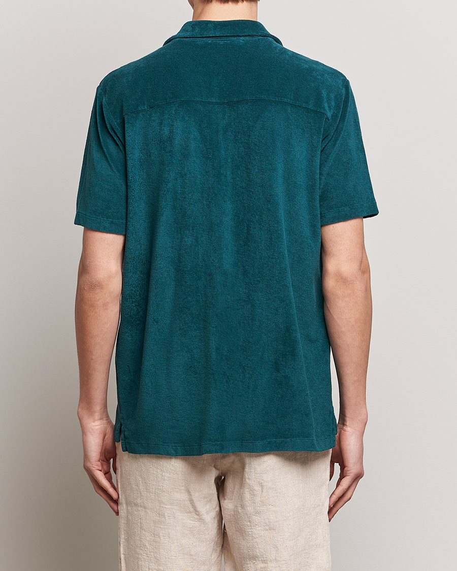 Herre | Skjorter | A Day's March | Yamu Short Sleeve Terry Shirt Teal