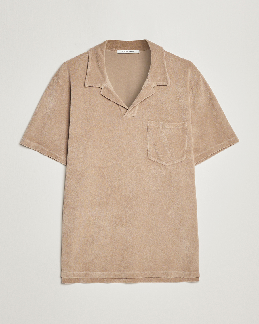 Herre | Pikéer | A Day's March | Terry Polo Khaki