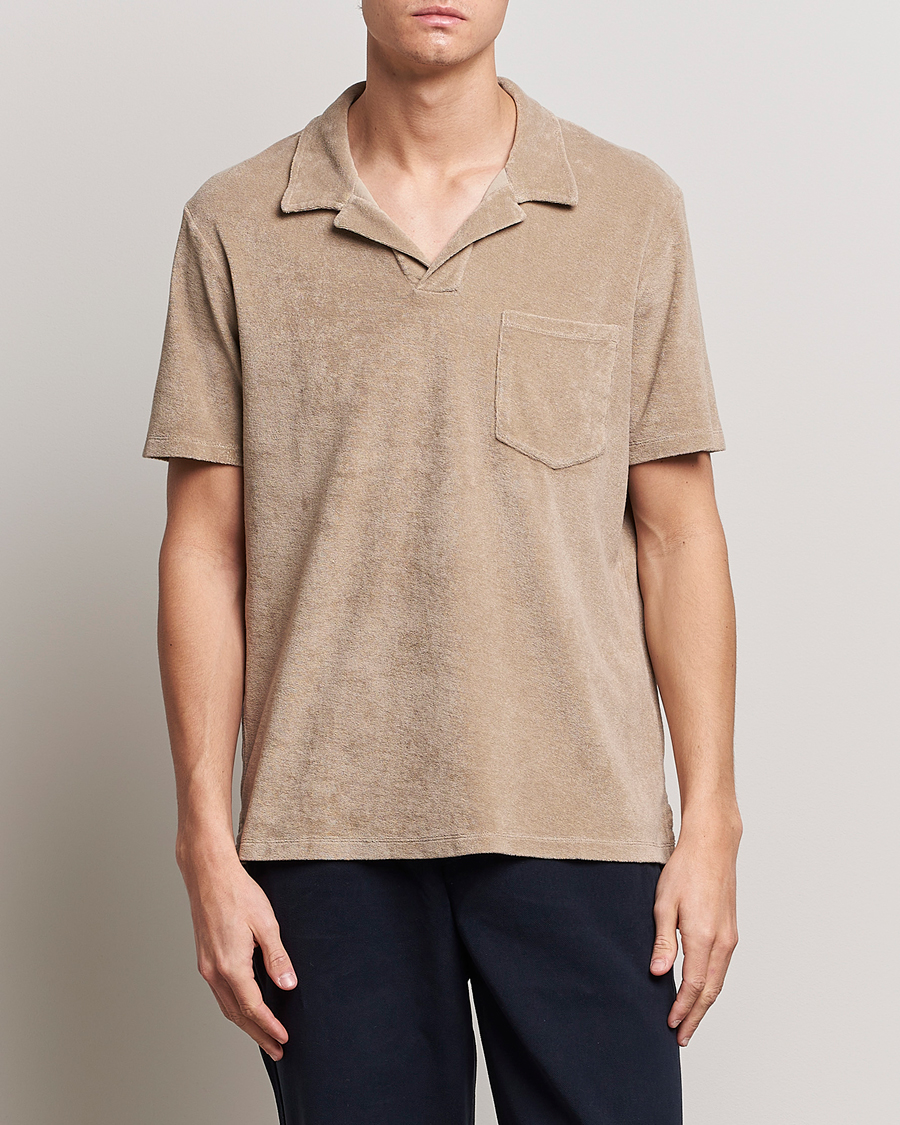Herre | Pikéer | A Day's March | Terry Polo Khaki