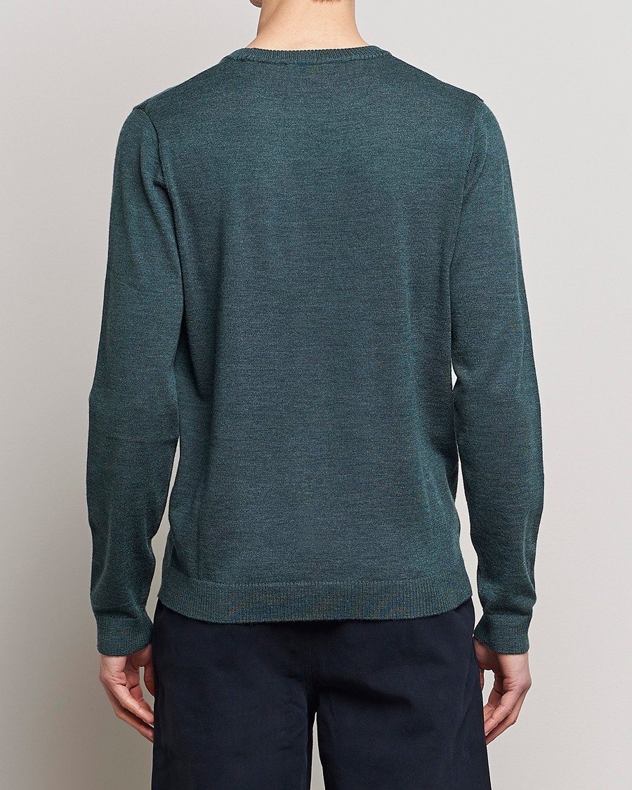 Herre | Gensere | A Day's March | Alagon Merino Crew Pine mel