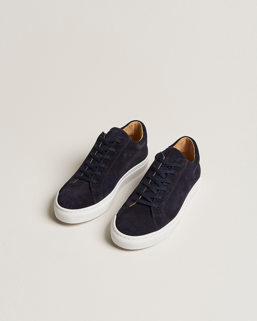 Herre | A Day's March Marching Suede Sneaker Navy | A Day's March | Marching Suede Sneaker Navy