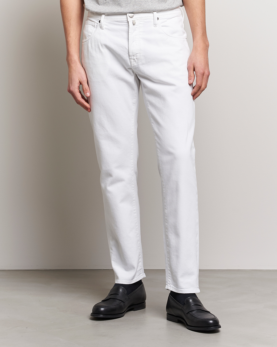 Herre | Bukser | Incotex | Cotton Stretch 5-Pocket Pants White