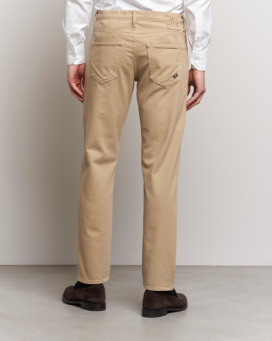 Herre | Bukser | Incotex | Cotton Stretch 5-Pocket Pants Beige