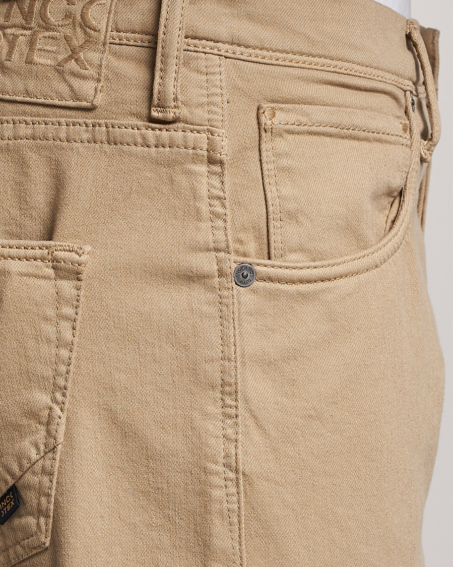 Herre | Bukser | Incotex | Cotton Stretch 5-Pocket Pants Beige