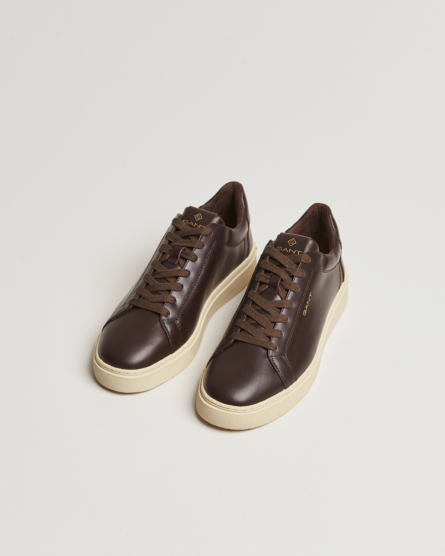 Herre | Preppy Authentic | GANT | Mc Julien Leather Sneaker Dark Brown