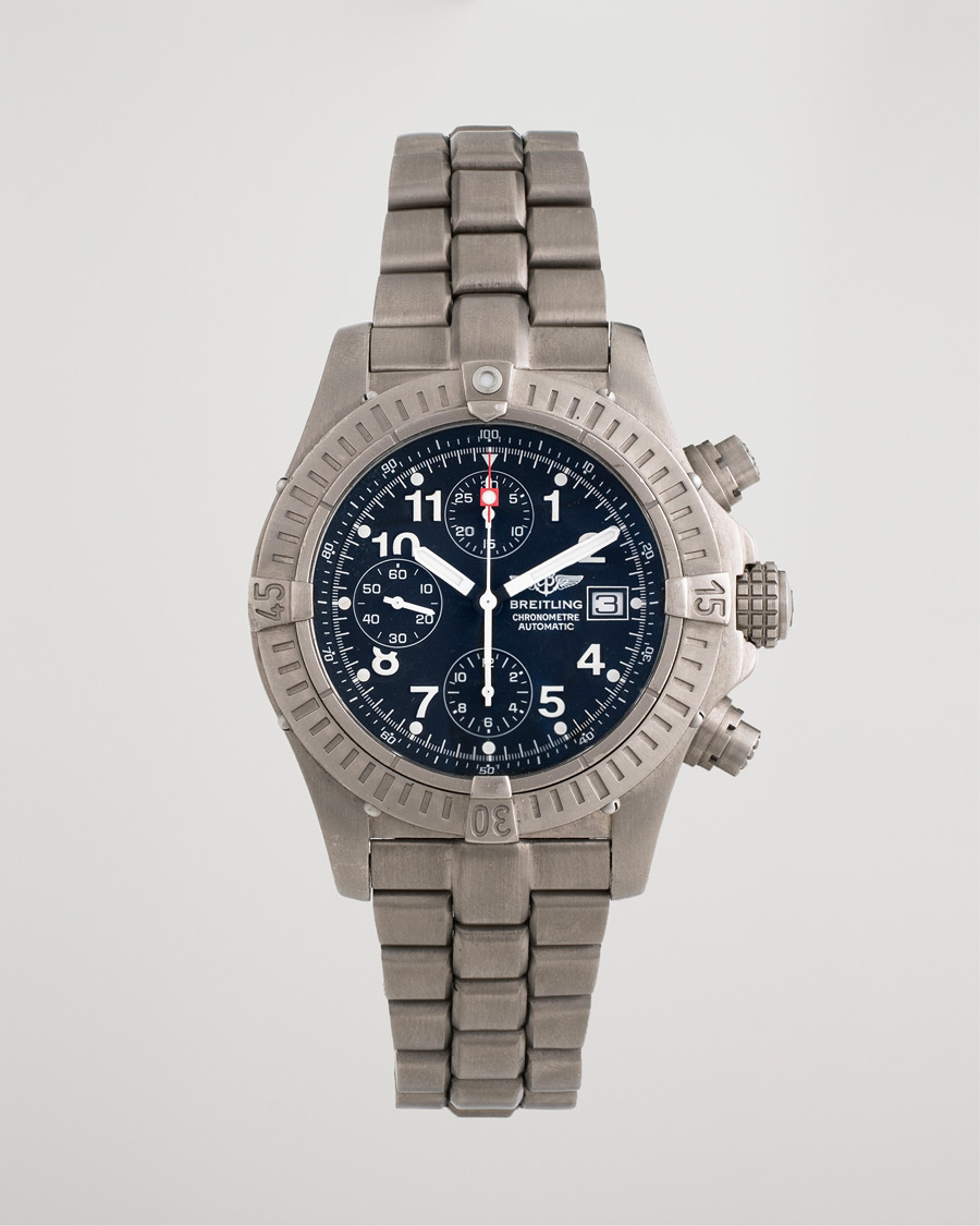Herre | Breitling Pre-Owned Avenger Steel Black | Breitling Pre-Owned | Avenger Steel Black