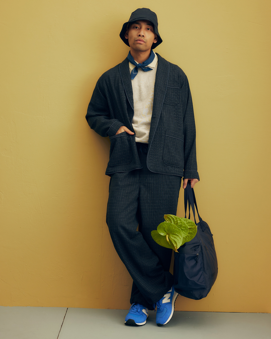 Herre | Gensere | BEAMS PLUS | Linen Crew Neck Sweater White