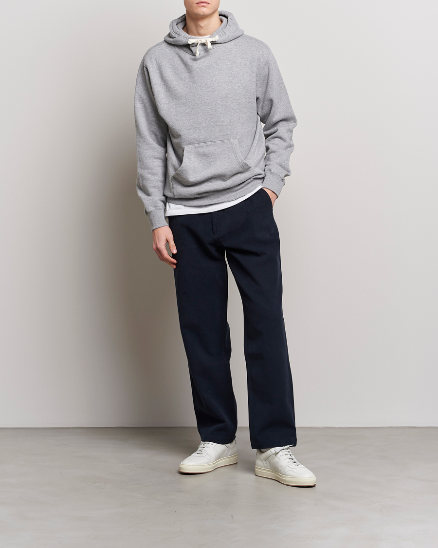 Herre | Gensere | BEAMS PLUS | Japanese Cotton Hoodie Heather Grey