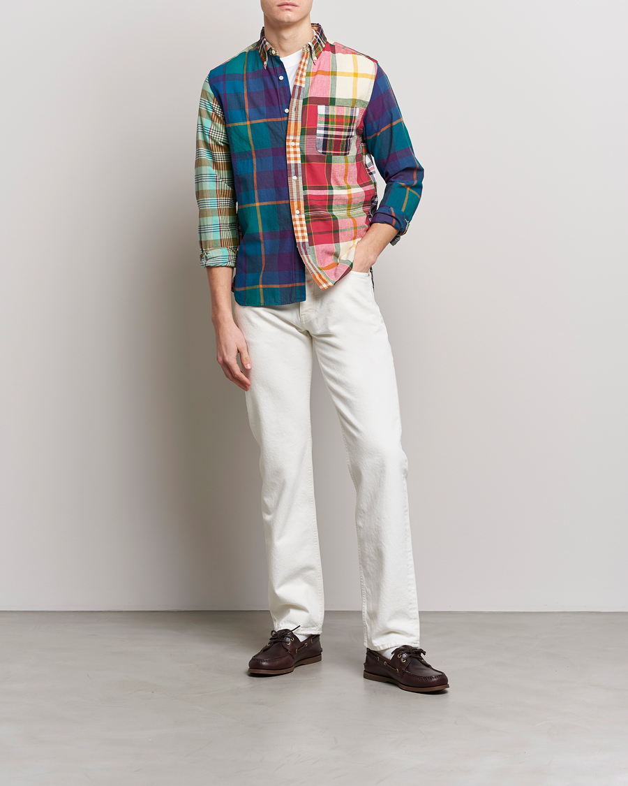 Herre | Skjorter | BEAMS PLUS | Indian Madras Button Down Shirt Multicolor