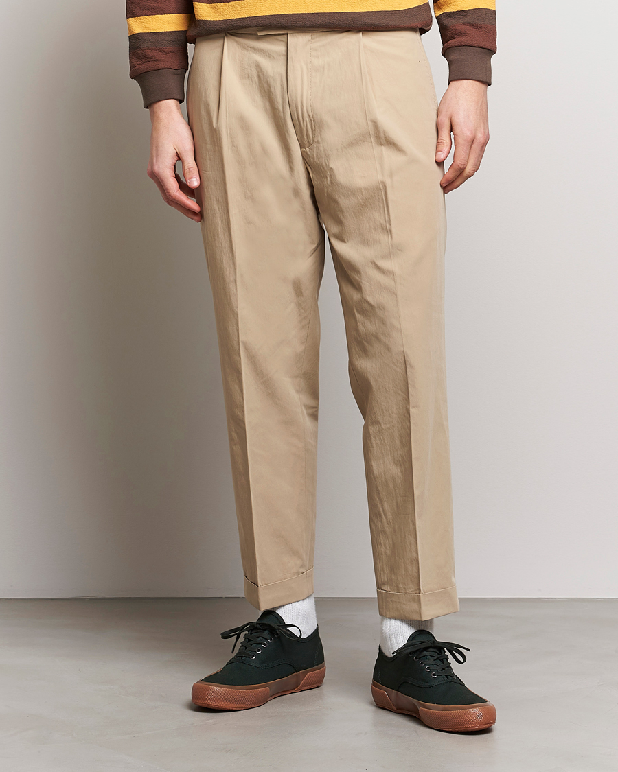 Herre | | BEAMS PLUS | Comfort Cloth Travel Trousers Beige