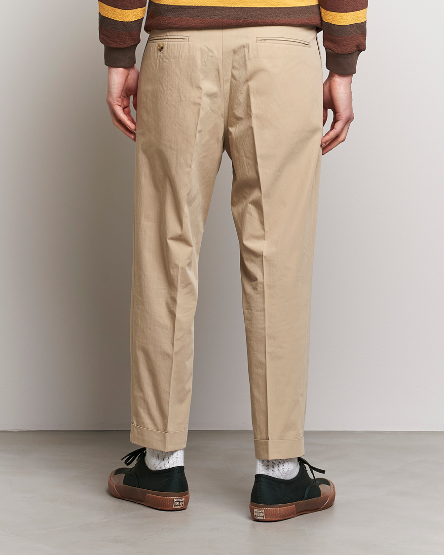 Herre | Bukser | BEAMS PLUS | Comfort Cloth Travel Trousers Beige