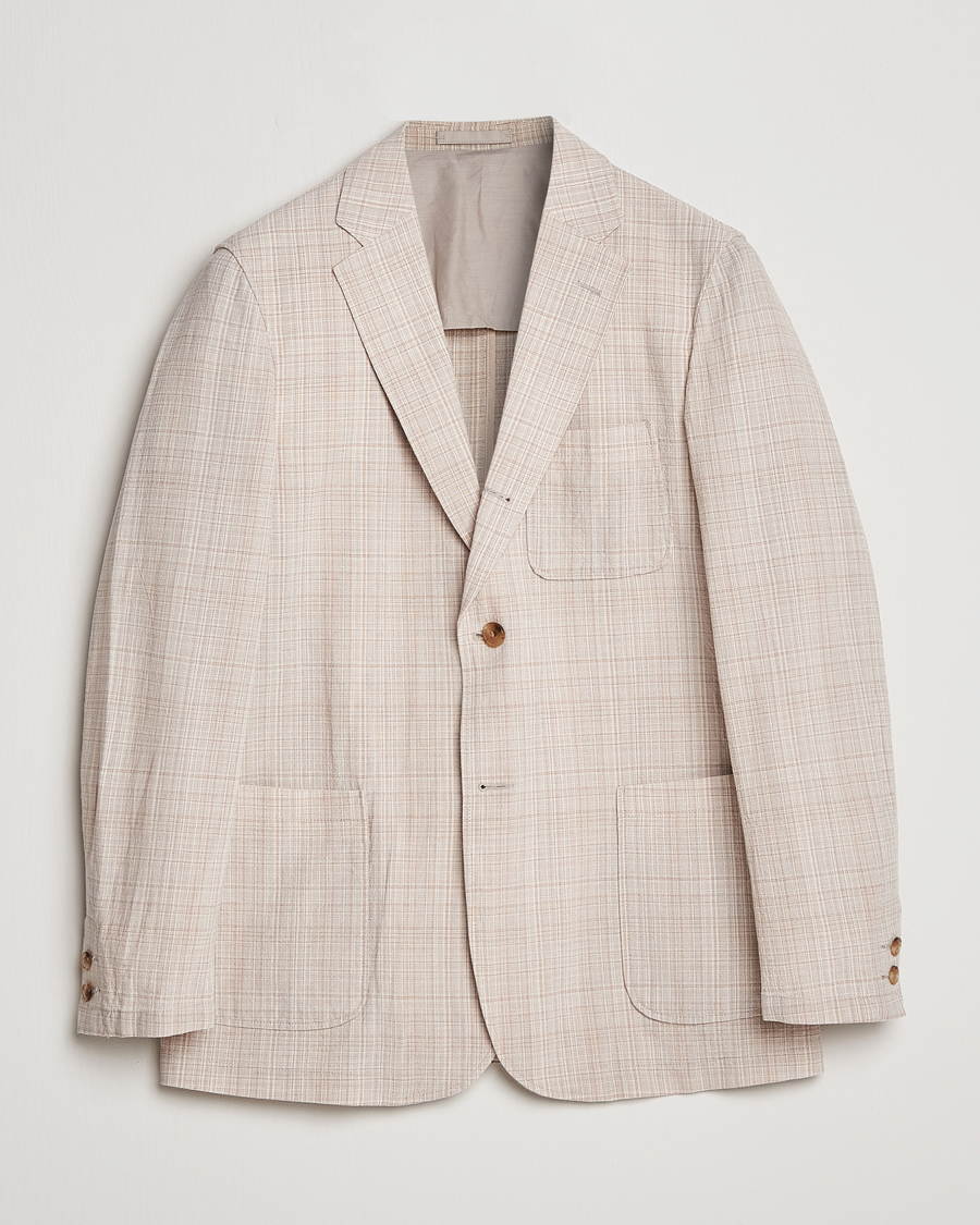 Herre | Dressjakker | BEAMS PLUS | Cotton/Linen Comfort Jacket Natural