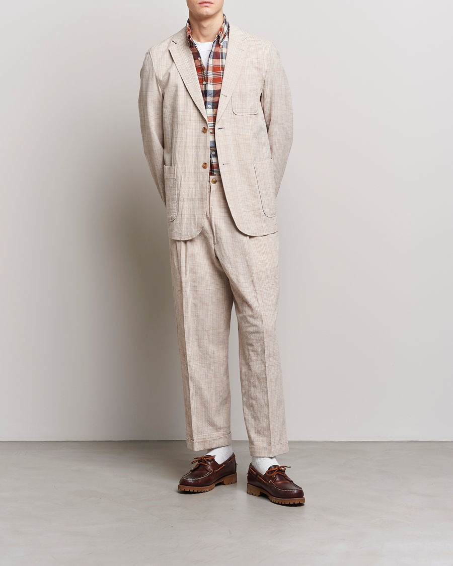 Herre | Dressjakker | BEAMS PLUS | Cotton/Linen Comfort Jacket Natural