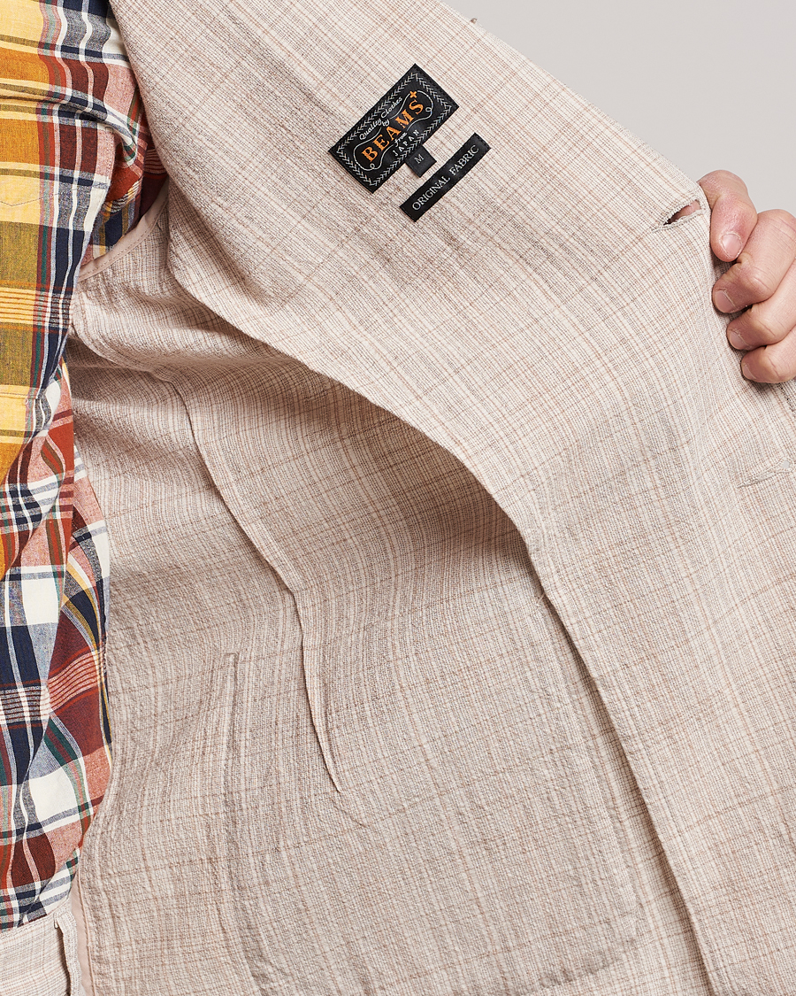 Herre | Dressjakker | BEAMS PLUS | Cotton/Linen Comfort Jacket Natural