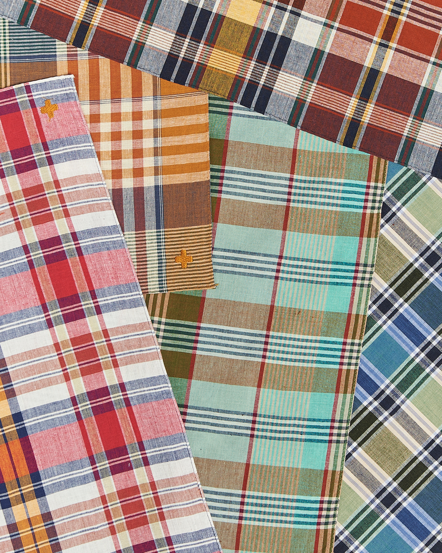 Herre | BEAMS PLUS Handkerchief 5-Pack Multicolor Madras | BEAMS PLUS | Handkerchief 5-Pack Multicolor Madras
