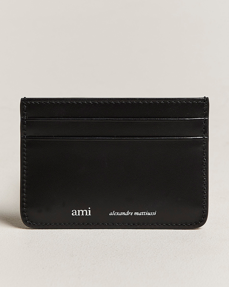 Herre | AMI Leather Card Holder Black | AMI | Leather Card Holder Black