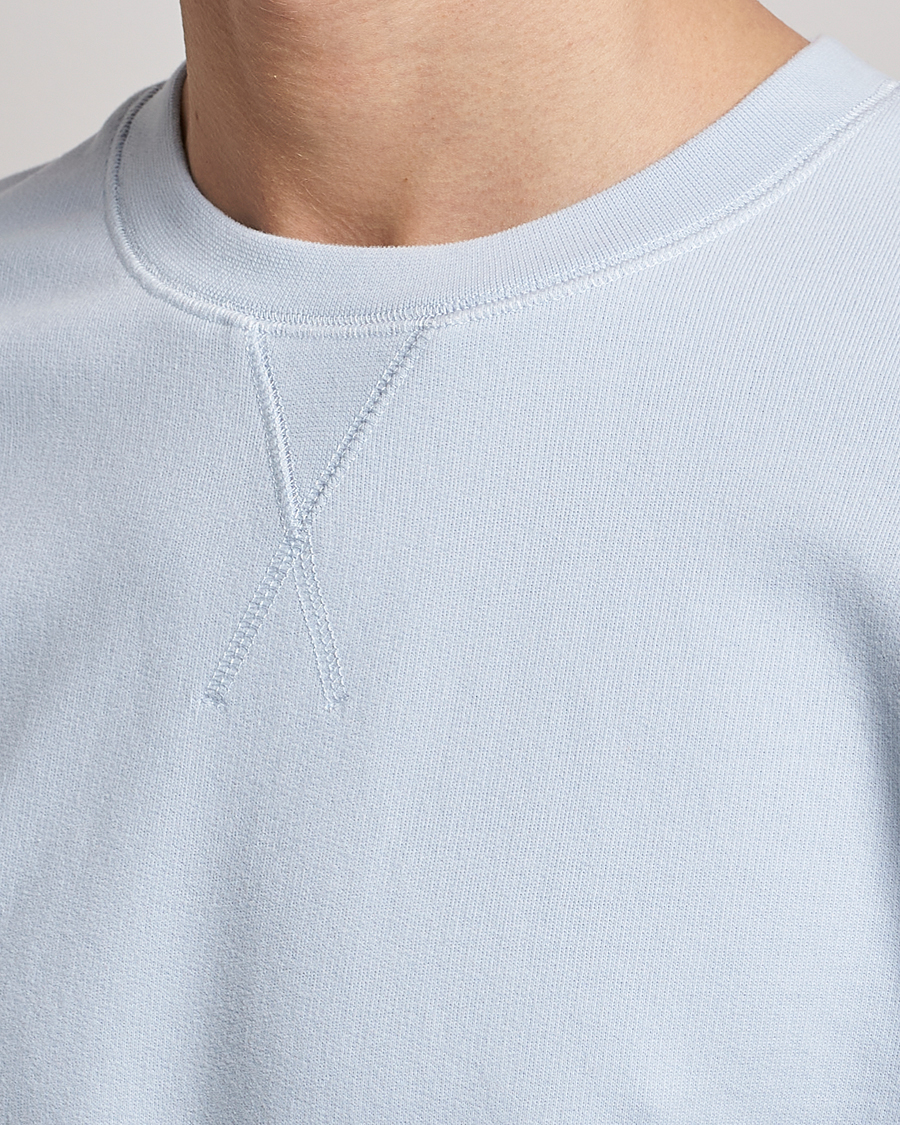 Herre | Gensere | Sunspel | Loopback Sweatshirt Pastel Blue