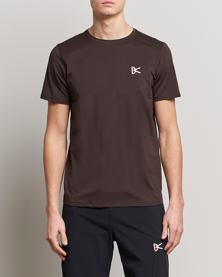 Herre | T-Shirts | District Vision | Deva-Tech Short Sleeve T-Shirt Cacao