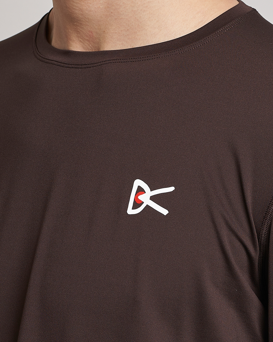 Herre | T-Shirts | District Vision | Deva-Tech Long Sleeve T-Shirt Cacao