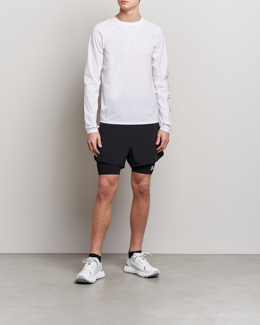 Herre | T-Shirts | District Vision | Palisade Long Sleeve Trail Shirt White
