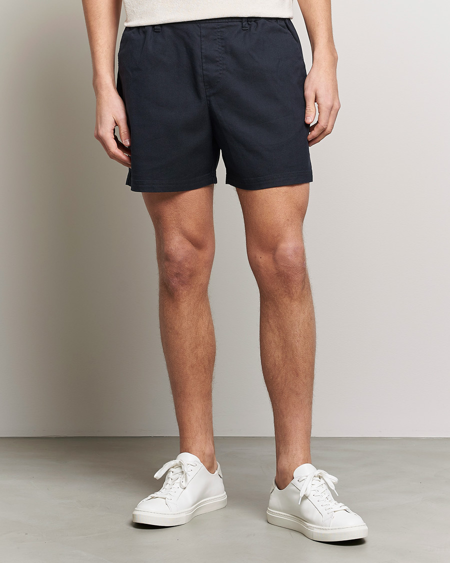 Herre |  | Lyle & Scott | Textured Shorts Dark Navy