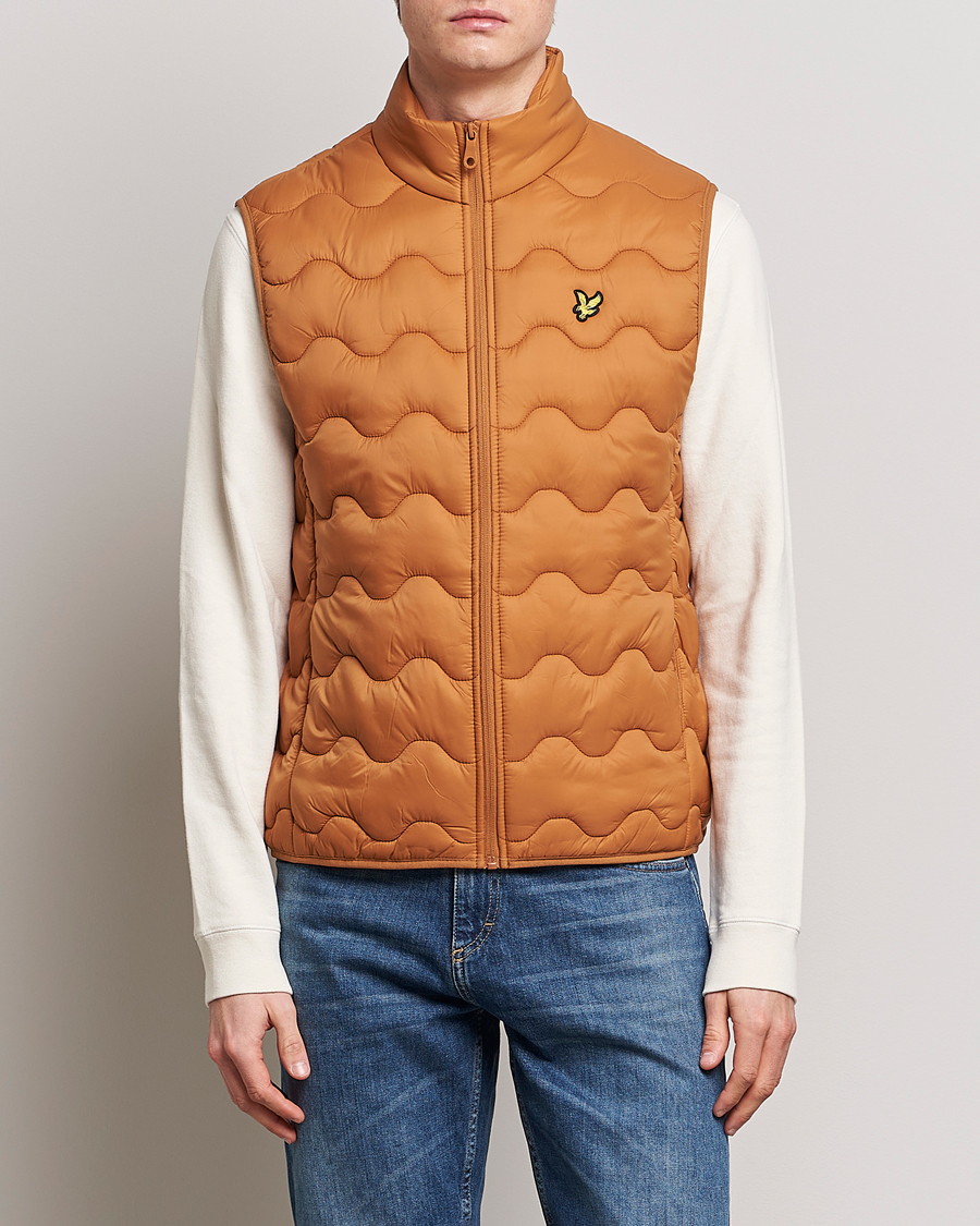 Herre | Vester | Lyle & Scott | Crest Quilted Gilet Vest Salt Burne