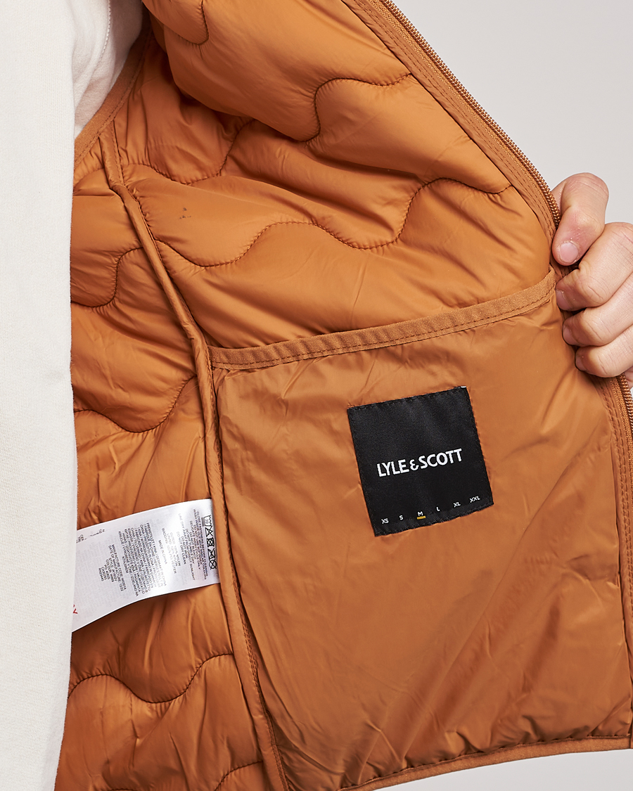 Herre | Vester | Lyle & Scott | Crest Quilted Gilet Vest Salt Burne