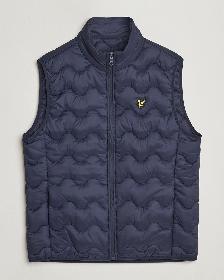 Herre | Vester | Lyle & Scott | Crest Quilted Gilet Vest Dark Navy