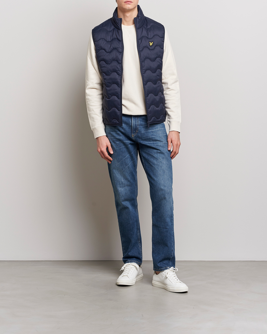Herre | Vester | Lyle & Scott | Crest Quilted Gilet Vest Dark Navy