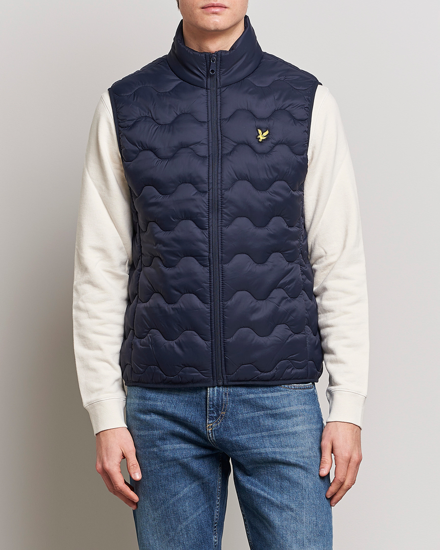 Herre | Vester | Lyle & Scott | Crest Quilted Gilet Vest Dark Navy