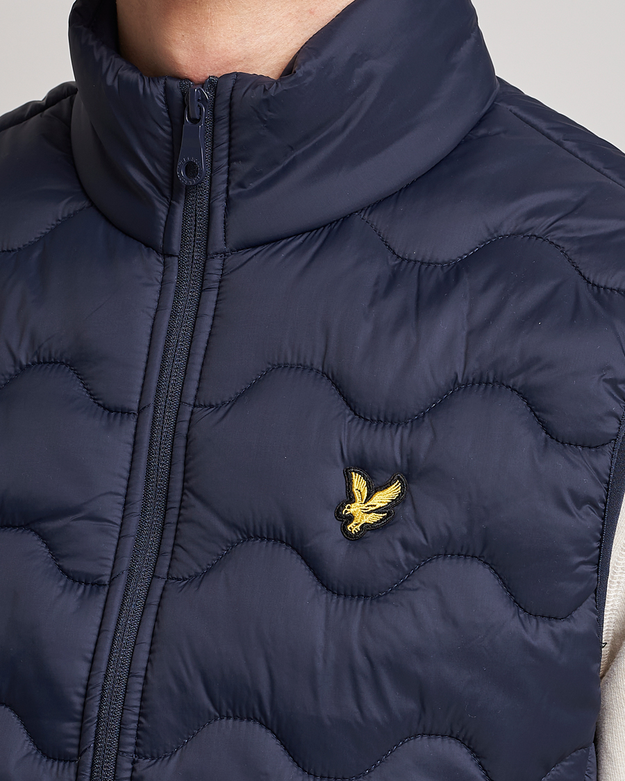 Herre | Vester | Lyle & Scott | Crest Quilted Gilet Vest Dark Navy