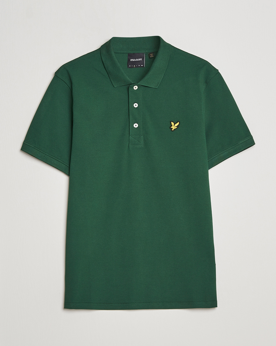 Herre | Pikéer | Lyle & Scott | Plain Pique Polo English Green