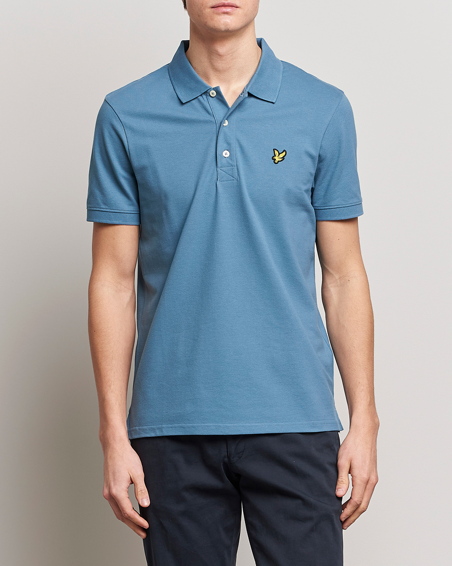 Herre |  | Lyle & Scott | Plain Pique Polo Skipton Blue