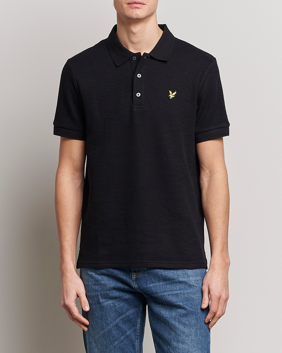 Herre |  | Lyle & Scott | Cuffed Pique Polo Jet Black