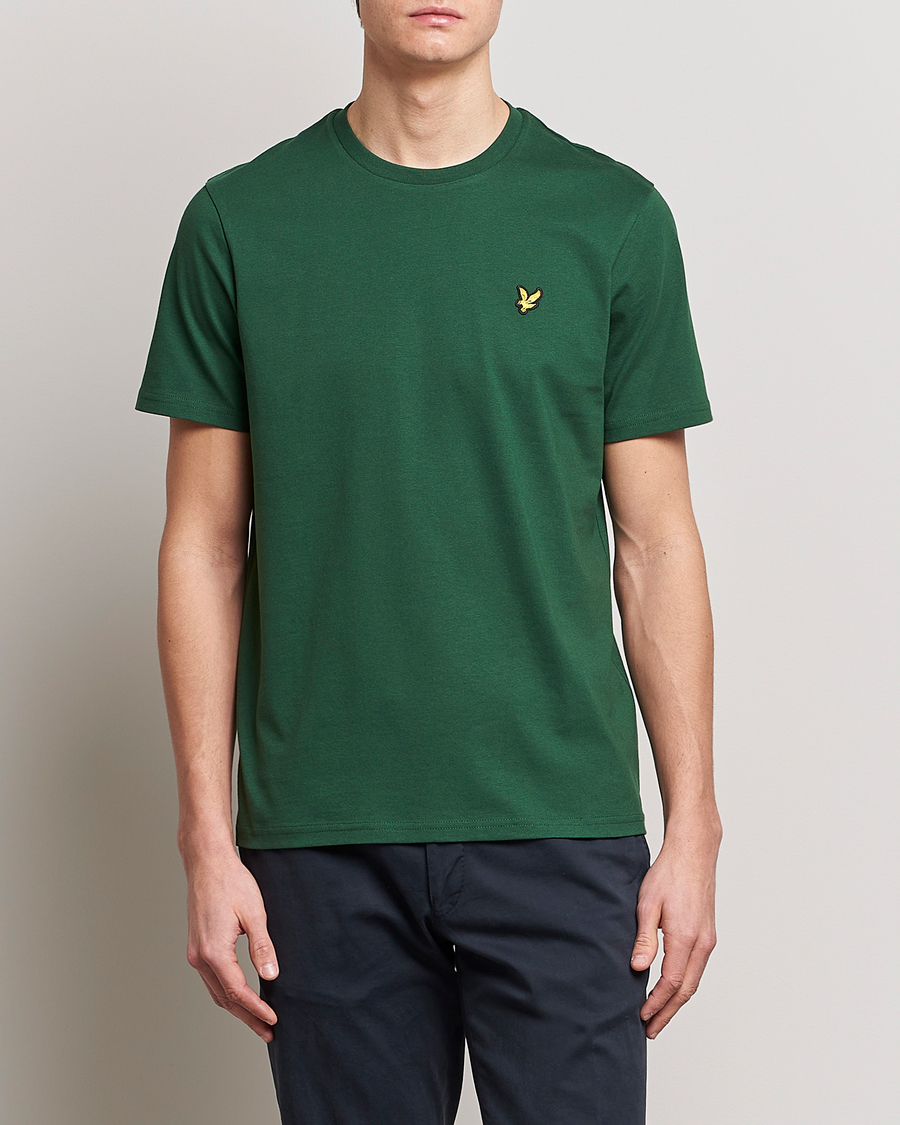 Herre | T-Shirts | Lyle & Scott | Crew Neck Organic Cotton Tee English Green