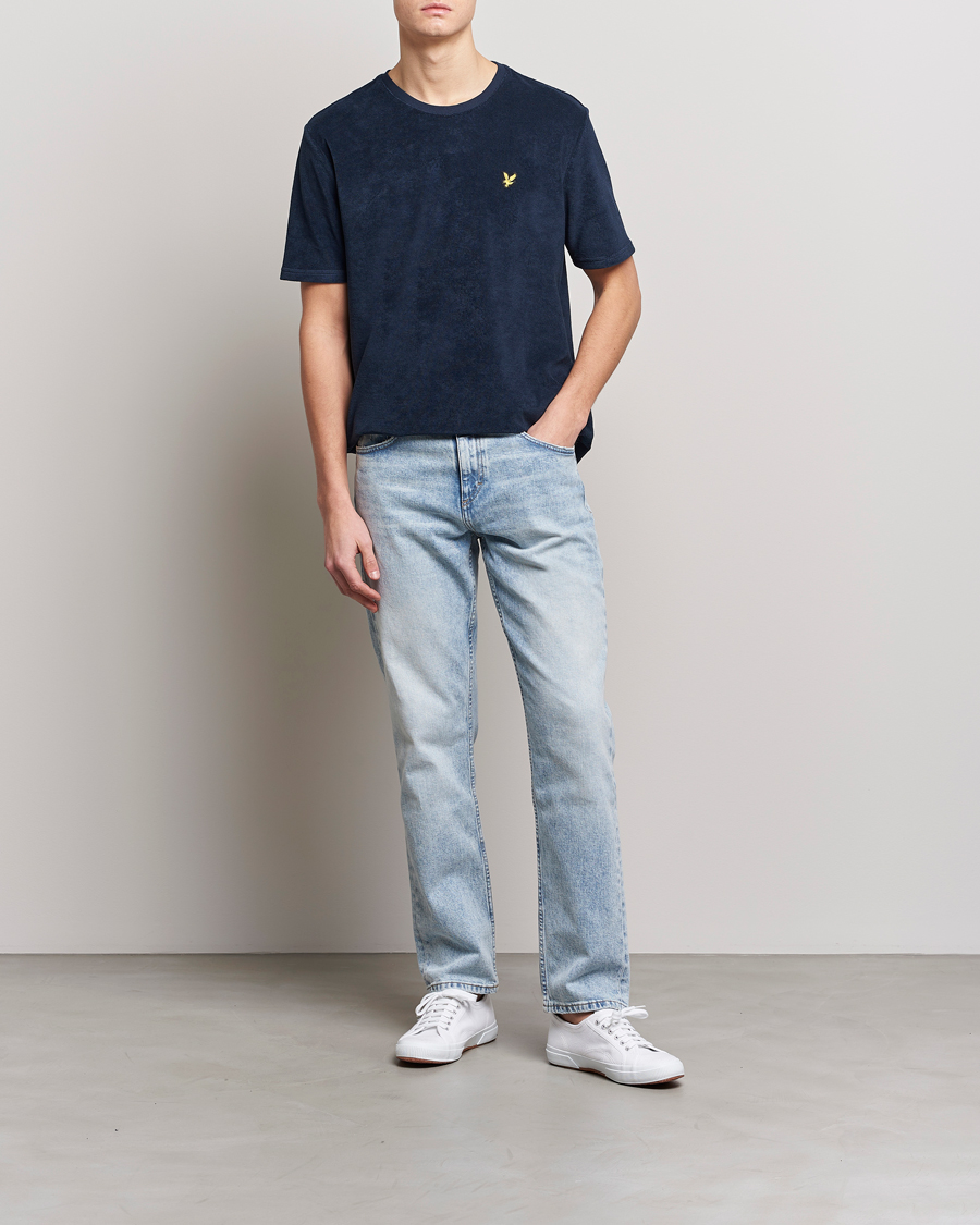 Herre | T-Shirts | Lyle & Scott | Terry T-Shirt Dark Navy